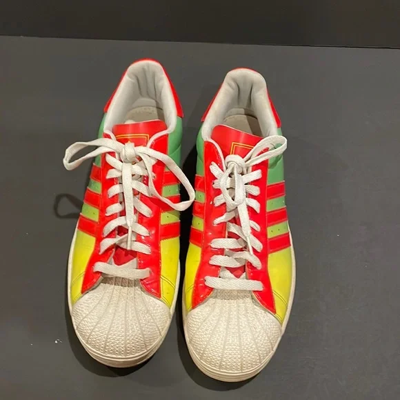 adidas | Shoes | 208 Preowned Adidas Mens 012 Size Shoes Rainbow Pride  Trefoil 3 Stripe | Poshmark